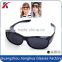 2016 New model matt black flexiable fit over reader sunglasses