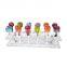 Clear Square Acrylic 12 Holesc Lollipop Stand Display for Retail Stores Lollipop Display