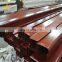 Red wood grain aluminium,wood finished extrusion profile,OEM customized aluminium powder coating for doors and window