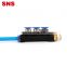 SNS SPWB Series pneumatic one touch male thread triple branch reducing connector 5 way plastic air fitting for PU hose tube