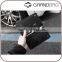 Black Genuine Nappa Leather Snap buttons Men Mobile Phone Case Phone Purse Small Wallet with Card Slots