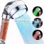 LED Shower Head Filter Showerhead Temperature Control LED Anion Colorful Bathroom Shower Handheld Shower