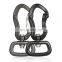 JRSGS Self Swivel Rock Climbing Carabiner Aviation Aluminum Dog Leash Carabiners Auto Locking 4KN Swivel Snap Hook 7801D3TN