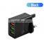 High Quality UK Plug Fast Charging Q3.0 USB Wall Charger 3 Port (QC3.0X1+2.4AX2)USB Charger for Phone