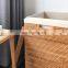 Hot Sale Large Rattan Laundry basket, Clothes and toys storage basket Home Storage Decoration Wholesale