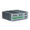 Silver Aluminum Alloy Fanless Industrial Mini PC Intel 8th GEN Core i5-8260U 4x Gbe Ethernet/GPIO/6*COM WIN10/11/Linux Computer