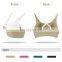 New Style Women Contrast Color Sports Fitness Bras Cross Back Gym Workout Tops