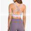 New Wholesale Cross Strap Yoga Sports Bra Women Workout Tops Padded Plus Size Gym Fitness High Impack Bra Outfits