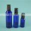 100ml blue pump lotion bottle with 24mm pump used for Cosmetic Container
