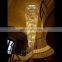 Project custom fancy long luxury stair chandelier hotel lobby modern spiral stairwell crystal chandelier lighting for hotel