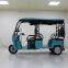 Six-passenger Open-type Electric Tricycle with Canopy Passenger Tuk-tuk Tricycle Scenic Spot Sightseeing Electric Car