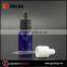 blue e-liquid bottle 30ml with tamper evident seal