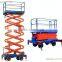Hydraulic four wheels mobile scissor lift table