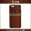 Gridiron Pattern Wood+PC Hard Back Cover Case for iphone 6s