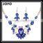 Jofo Brand 2016 Latest Popular Lady Alloy Blue Crystal Jewelry Set For Women and Lady