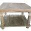 Antique Classic Wooden Round Tea Table Coffee Table