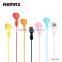 Remax 1.5M 3.5mm Audio Earphone For Mobile Phone Candy Series RM-505 Music in-ear Headphone For Phone TB-0347