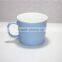 380 CC multi color ceramic cute soup mugs with glaze with handle