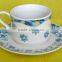 blue and white tea set,grace tea set,tea set with saucer,