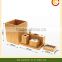 hot sell bamboo bathroom accessories set