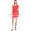 top fashion glamorous women dress sexy one-shoulder slash neck backless bodycon above knee mini casual dress