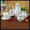15pcs decal bone china tea set