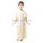 Lastest Design Girls Long Elegance Cream Frocks for Unique Angel