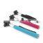 Mini foldable colorful monopods selfie stick with bluetooth shutter