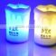 rechargable battery operated wedding party night club bar glowing light up led portable candle table lamp