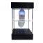 Advertising magnetic levitating floating shoe display with LED lights