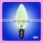 New seller UL RoHS decorative Dimmable candle C32/B10 LED filament bulb with cheap price