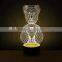 New Model 3D LED Lamp With Temperature Sensing Color Change Function