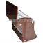 fashion burl veneer wood belt display stand