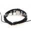 Lucky Bangle Space Series Metal Glass Gemstone Cuff Bracelet Punk Gothic Leather Bangle
