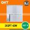 Natural white 4000K dlc 2 ft. x 2 ft. suspended linear led fixture troffer 40 Watt 4500lm