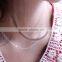 Factory custom jewelry accessories water ripple silver chain with plating