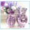 Antique finished Home decor color big glass vase for wedding decoration with two designs