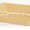 Large cane vegetable storage bicycle rear basket for tricycle