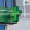 P10 outdoor LED cross pharmacy sign LED moving message full color screen  express cross screen LED double sides screen