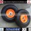 China manufacturer of 3.50-4 small rubber pneumatic metal wheel for trolley