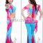 SWEGAL belly dance costume for sale,belly dance fashion gauze training costume SGBDT14009