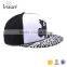 high quality printing funny flat brim 3d embroidery cap and hats