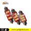 2016 top sell canbus no free 12V 24V festoon bulb led dome light 3014 12 smd vision auto lamp