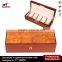 XL 6 Wood Watch Display Case Glass Top Wristwatch Jewelry Storage Box