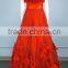 Strapless Long Pleated Tulle Prom Ball Gown with Ruffles EB0001
