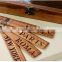 Retro color hollow raw wood ruler