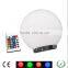 Hot new products color changing LED light up balls / remote control /remote control lighting ball; led ball light; rgb led ball/