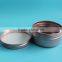 screw top metal cans 3oz,90ml screw top round aluminum tin cans