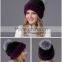 luxury high quality the hat made of mink knitted for winter women beanies wholesale in stock