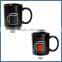 Factory custom magic color changing ceramic heat sensitive mug